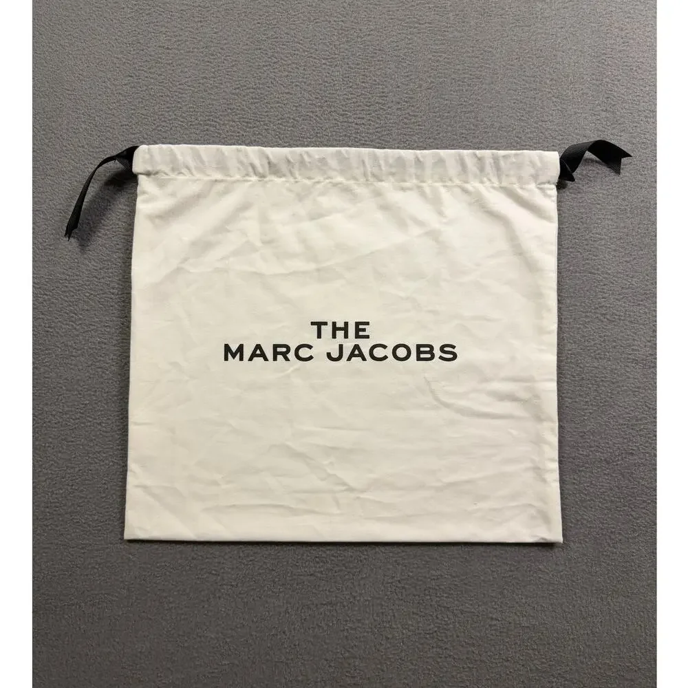 The Marc Jacobs White Cotton Drawstring Dust Bag For Handbags Purses Shoes